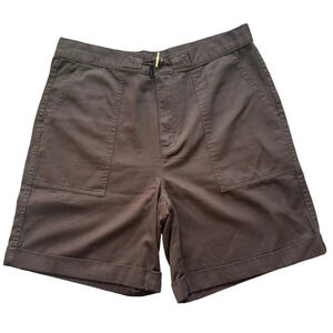 Chaps Shorts Women’s Size 8 Brown Vintage Y2K 2000s Retro High Rise Cotton NWOT